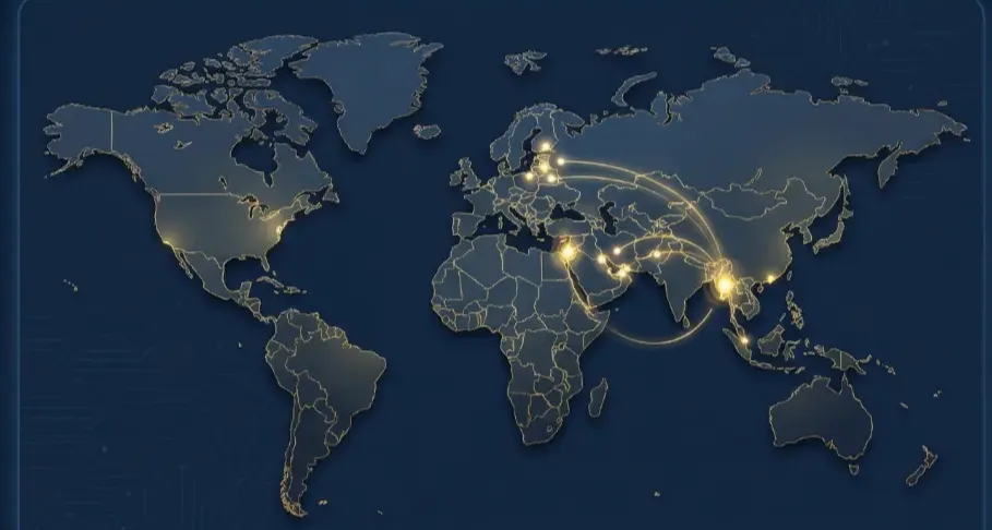 World Map showing stateless populations
